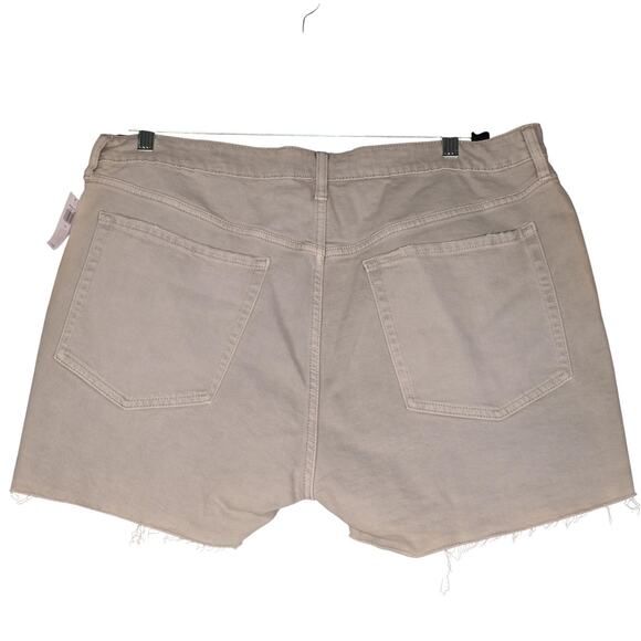 Old Navy Shorts Womens 18 Beige High Rise OG Straight 3" Inseam Raw Hem - Picture 8 of 12